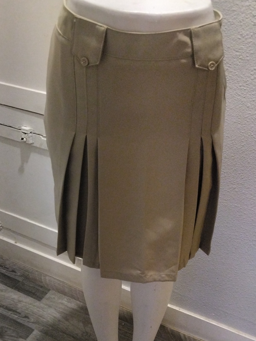 French ToastClassic Pleated Beige Skirt - Women's